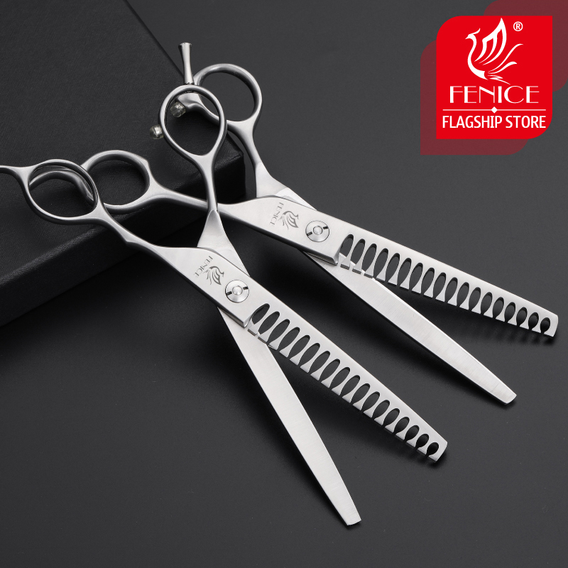 Fenice 6.75 Inch JP440C Pet Chunker Scissors for Dog Grooming Scissors Shears Thinning Rate 80%