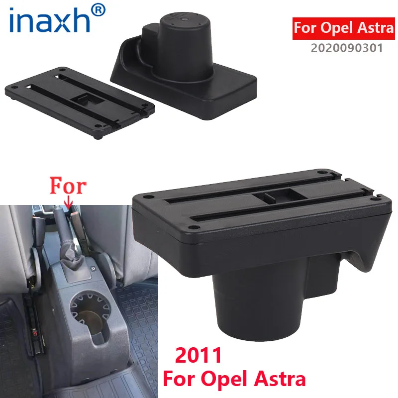 For Opel Astra Armrest Box For Opel Astra H Car Armrest 2008-2011 Interior details refitting Car Accessories Storage box USB