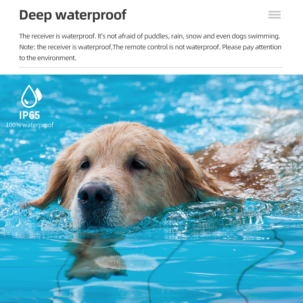 800m Anti Bark Dog Training Collar Remote Control Waterproof Rechargeable Dog Bark Stop Collar Electric Shocker Viration Beep