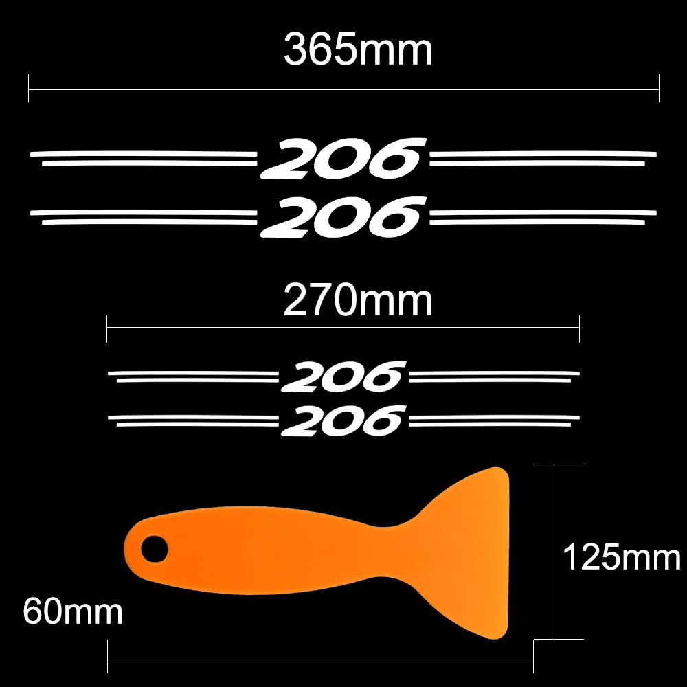 4PCS Car Door Sill Scuff Plate Decor Sticker For Peugeot 308 408 206 307 Accessories