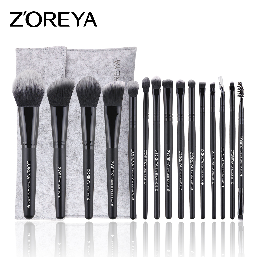 b Brush Professional pcs Makeup ZOREYA Set Many Different Model As Essential Cosmetics Tool