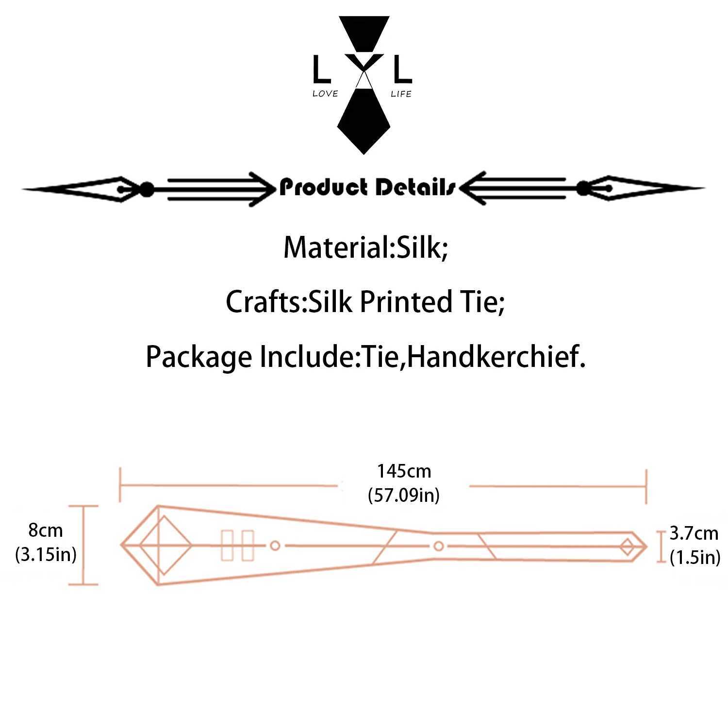 New Classic 100% Silk Mens Ties 8cm Formal Luxury Wedding High Quality Necktie Handkerchief Wedding Party Tie Set GravatasX241111