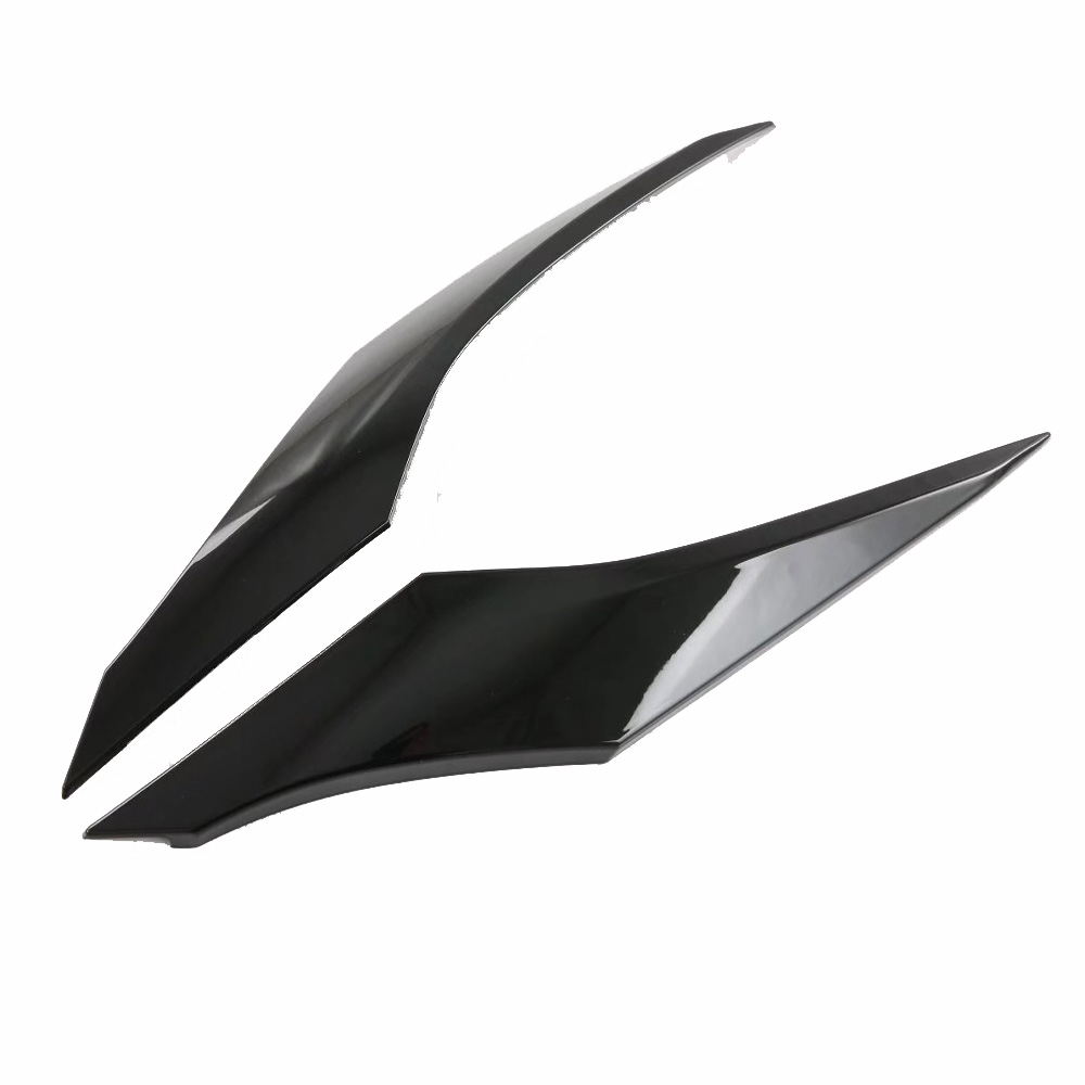 For Toyota Sienna 2021 2022 ABS new Black Gloosy Front Grille Hood Engine Cover Trim Exterior Headlight 2025 Eyebrow Styling Accessories