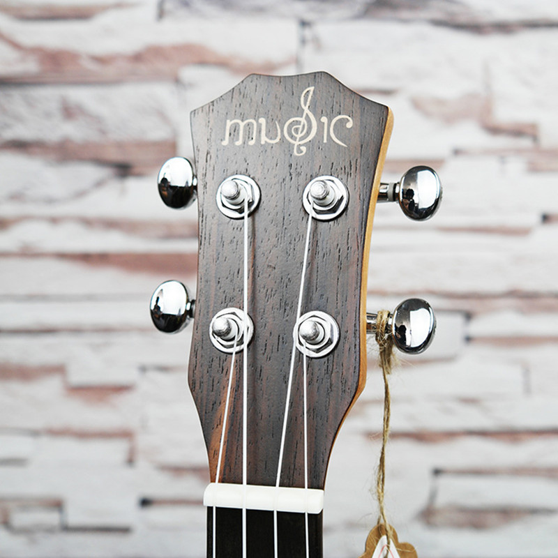 SevenAngel Concert Acoustic Ukulele 23 inch Rosewood Hawaiian 4 Strings Guitar 17 Fret Electric Ukelele with Pickup EQ