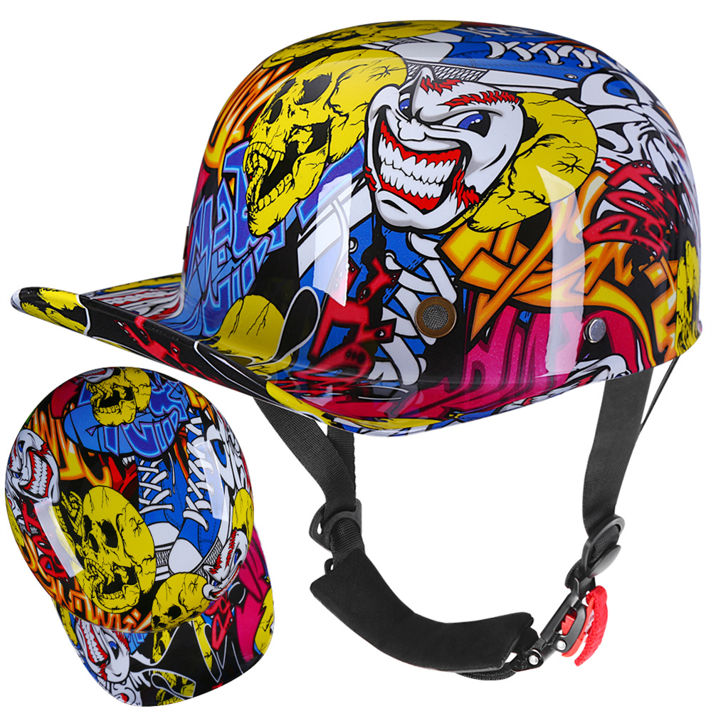 Cross border retro bandit duckbill cap DS baseball cap half helmet all season cycling men's and women's scoop helmet helmet