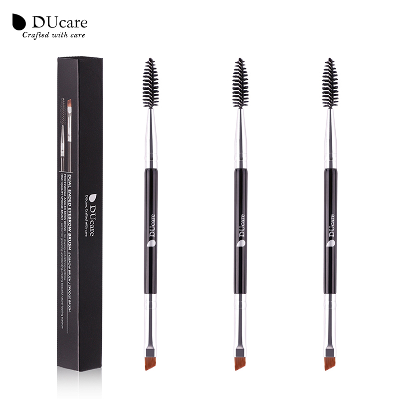 ae PCS Highlight Double DUcare Brush Headed Eyebrow Eyelash Makeup BrushesThin Hair Wholesale Angled esThin