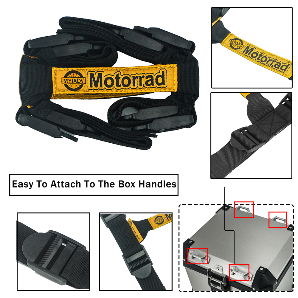 F750GS Motorcycle Handle Rope Belt For Top Box Side Panniers For BMW R1200GS Adventure R1250GS LC 2013-2023 F850GS F700 F650 GS