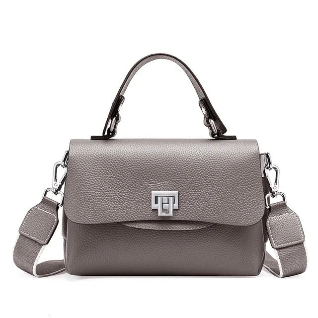 Genuine Leather Top-Handle For Women Stylish Envelope Bags Shoulder Handbag Female Small Crossbody Commuter Bag Zipper Style Check BagVoyage
