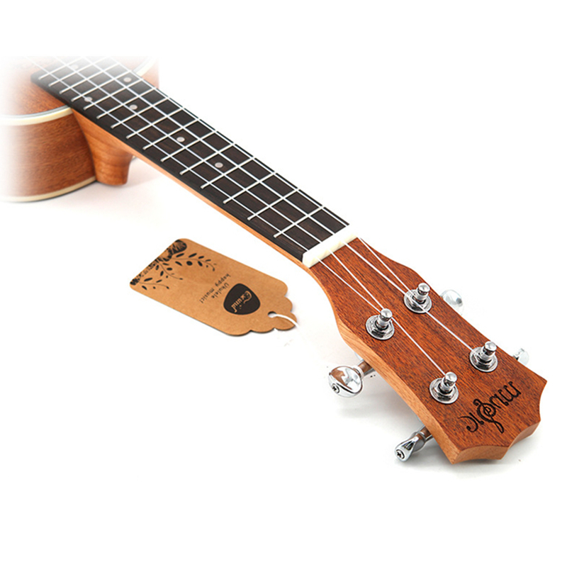 SevenAngel Ukulele MAHOGANY Hawaiian Guitar Rosewood Fretboard 4 Strings Electric Ukulele with Pickup EQ ABS Hemming