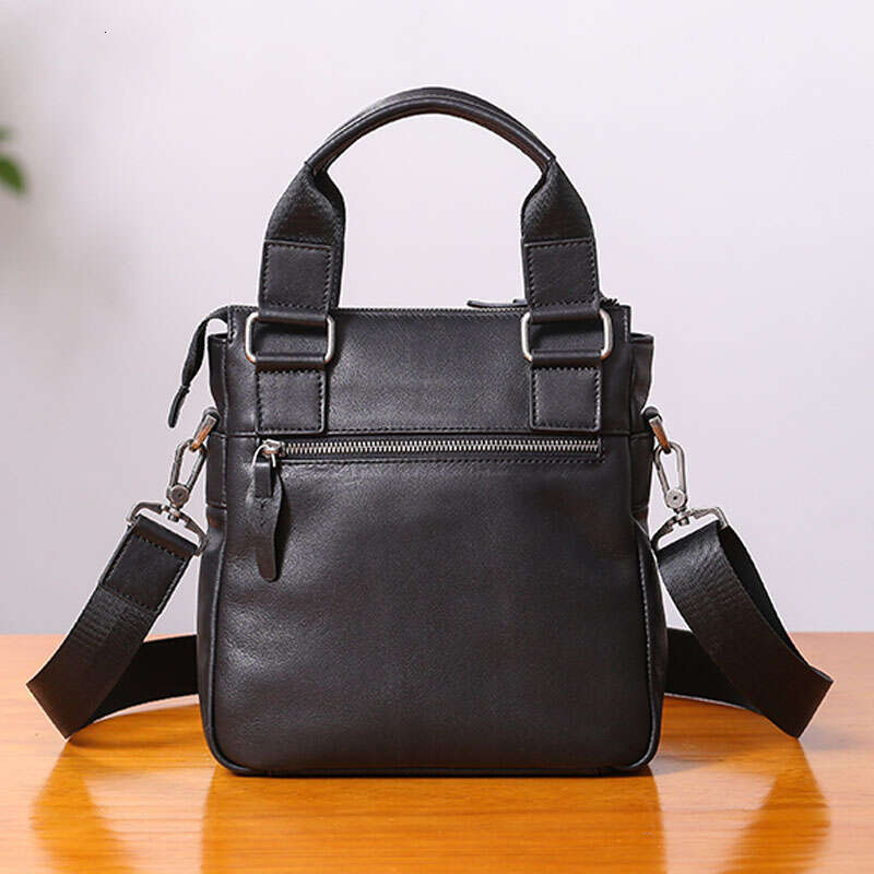 Small Handbag Vertical Business Casual Shoulder Diagonal Cross-Body Leather Men's Bag