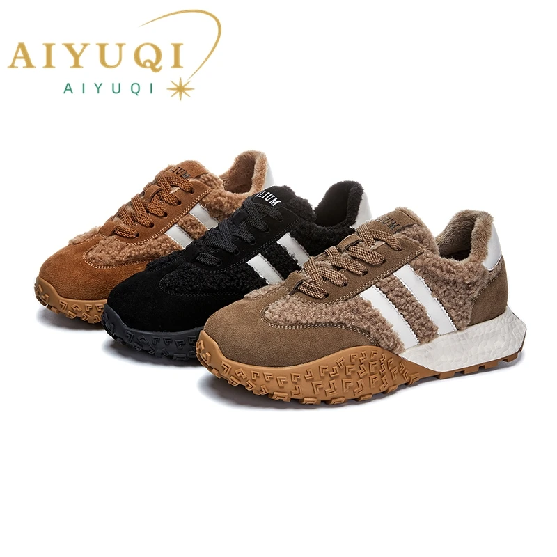 AIYUQI Women's Sneakers Shoes Winter Fashion German Training Shoes Women Large Size Platform Female Sneakers