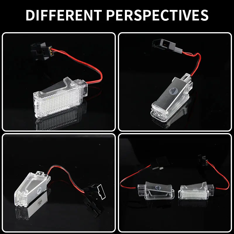 2PC Canbus Car White LED Courtesy Door/trunk/Footwell/glove box light lamp For Audi A1 A2 A3 A4 A5 A6 A7 A8 Q3 Q5 Q7 TT VW Skoda