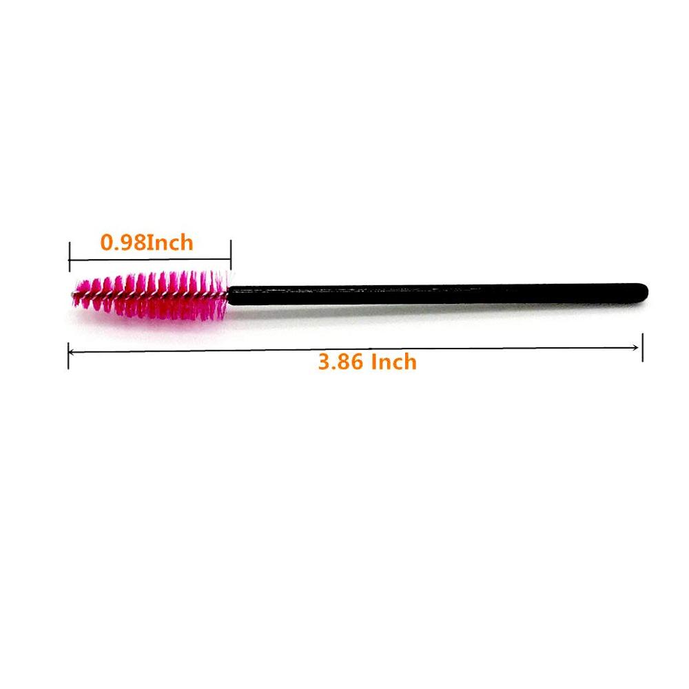 fa Eyelash New Rose pcs Brush Cosmetic Disposable Eyebrow Mini Mascara Wands Applicator Makeup Beauty Tools