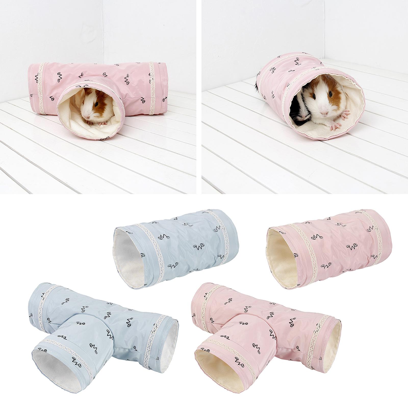 Guinea Pig Tunnel Tube Chinchilla Hedgehogs Dutch Rats Hamsters Cage Accessories Supplie Bearded Dragon Small Animal Pet Bed Toy