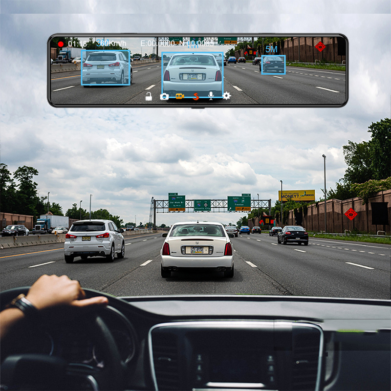 12" IPS 4G Car DVR Android 8.1 Car Rear view 2025 Mirror Car Camera 1080P HD auto new Recorder Dual Lens ADAS Dash Cam Parking monitor