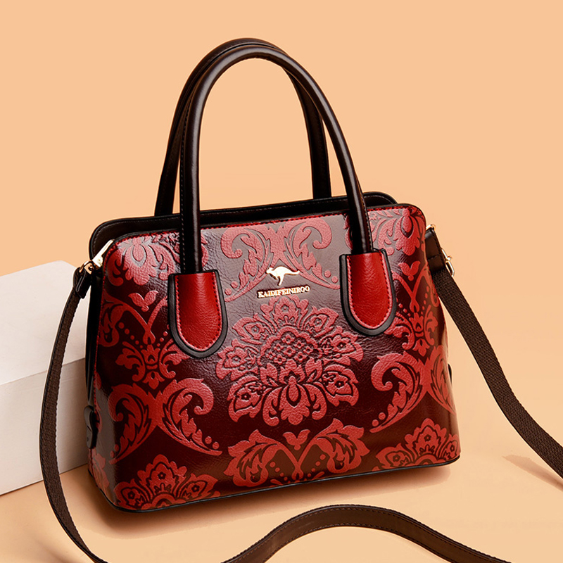 2021 Flower Pattern Luxury Designer Handbags Purses Ladies Shoulder Crossbody Messenger Bag Women Large Capacity Tote Sac A Main