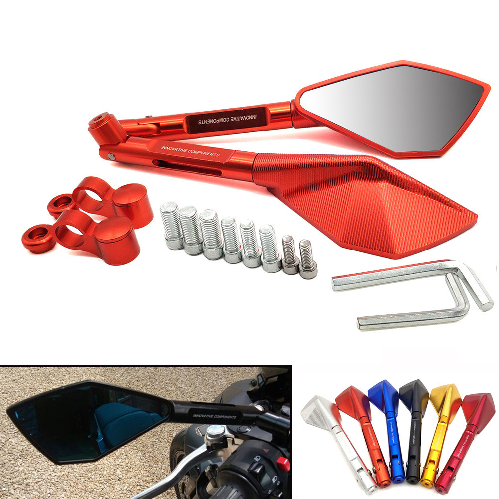 For Suzuki GSR 750 600 GSX S750 R 750 600 SFV SV 650 B-KING Universal Motorcycle Rearview Mirror CNC Aluminum View Side Mirrors