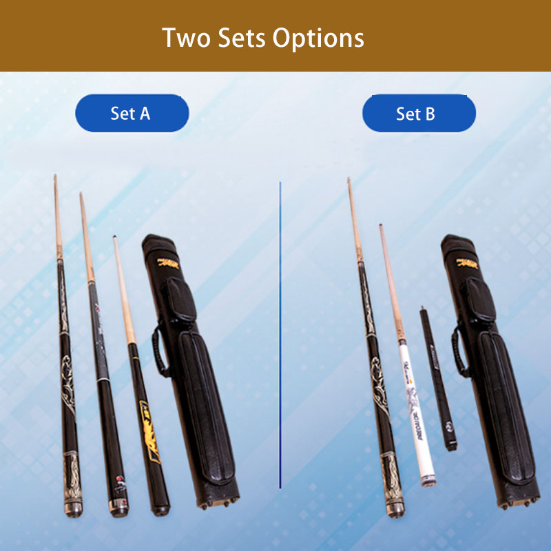 PREOAIDR Pool Cue Stick 12.75mm 11.5mm Break Cue Jump Cue Set with Billiard Accessories