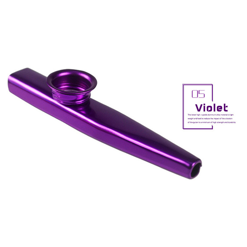 Metal Aluminum Alloy Light-weight Durable Portable Smooth Kazoo Harmonica Mouth Flute Kids Party Gift Kid Musical Instrument