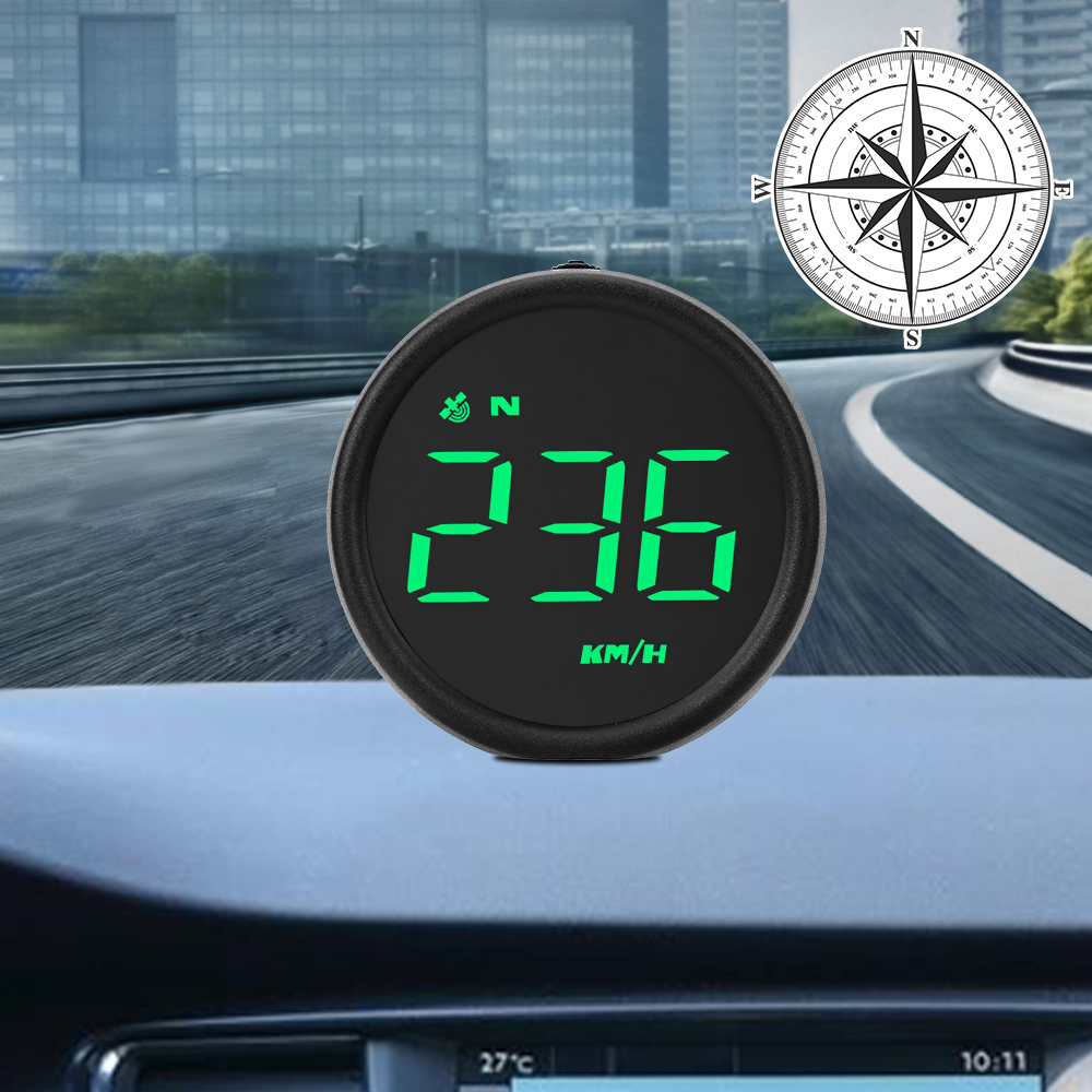 Off Road 4x4 GPS Speedometer Compass Car HUD Speed Meters Alarm Head Up Display Smart Digital Gauges Auto Accessories Universal