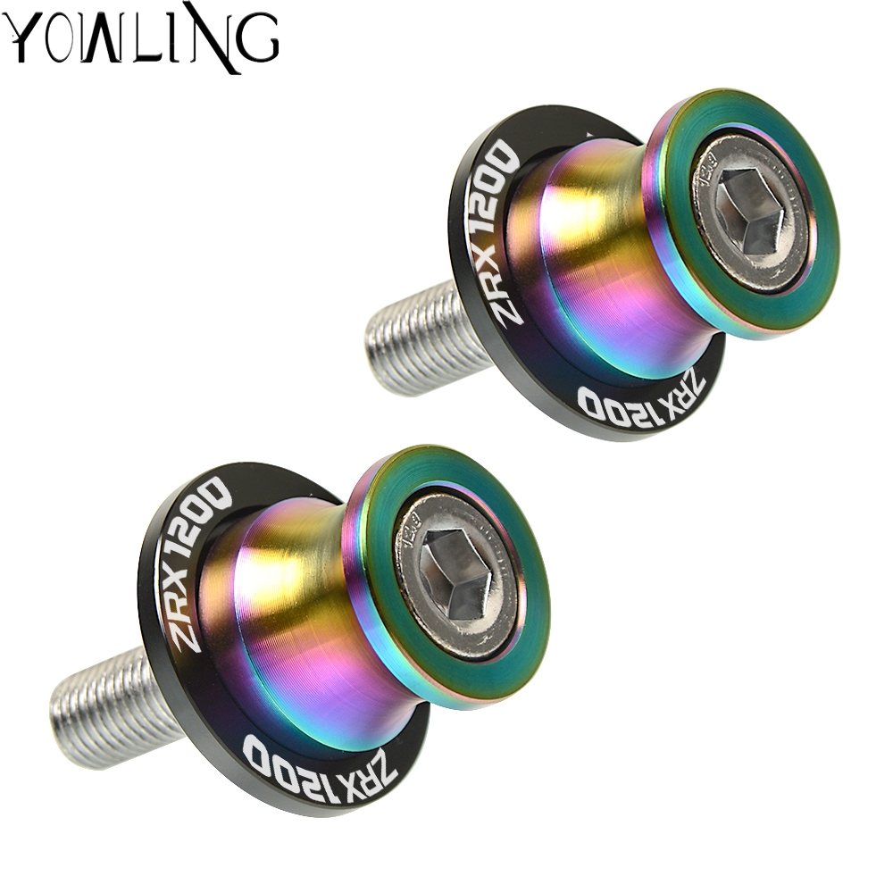 Swingarm Stand Screws Motorcycle Swing Arm Spools Sliders FOR Kawasaki ZRX1200 ZRX 1200 1999 2000 2001 2002 2003 2004 2005 2006