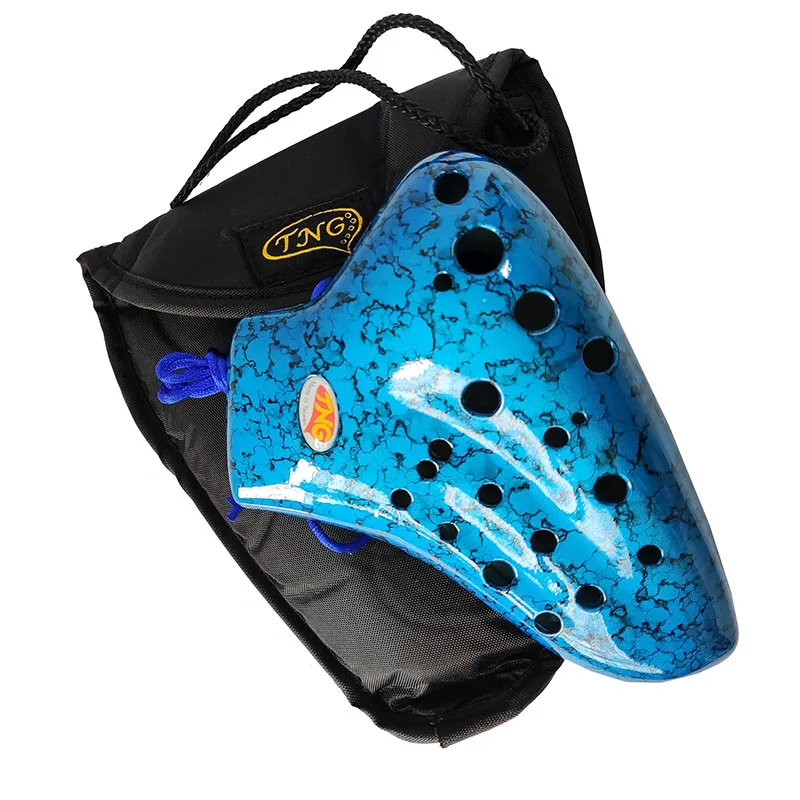 TNG Three Pipes Plastic Ocarina for Beginners, Professional Players Lovers, Alto C Musical Instruments, Blue, green, red color