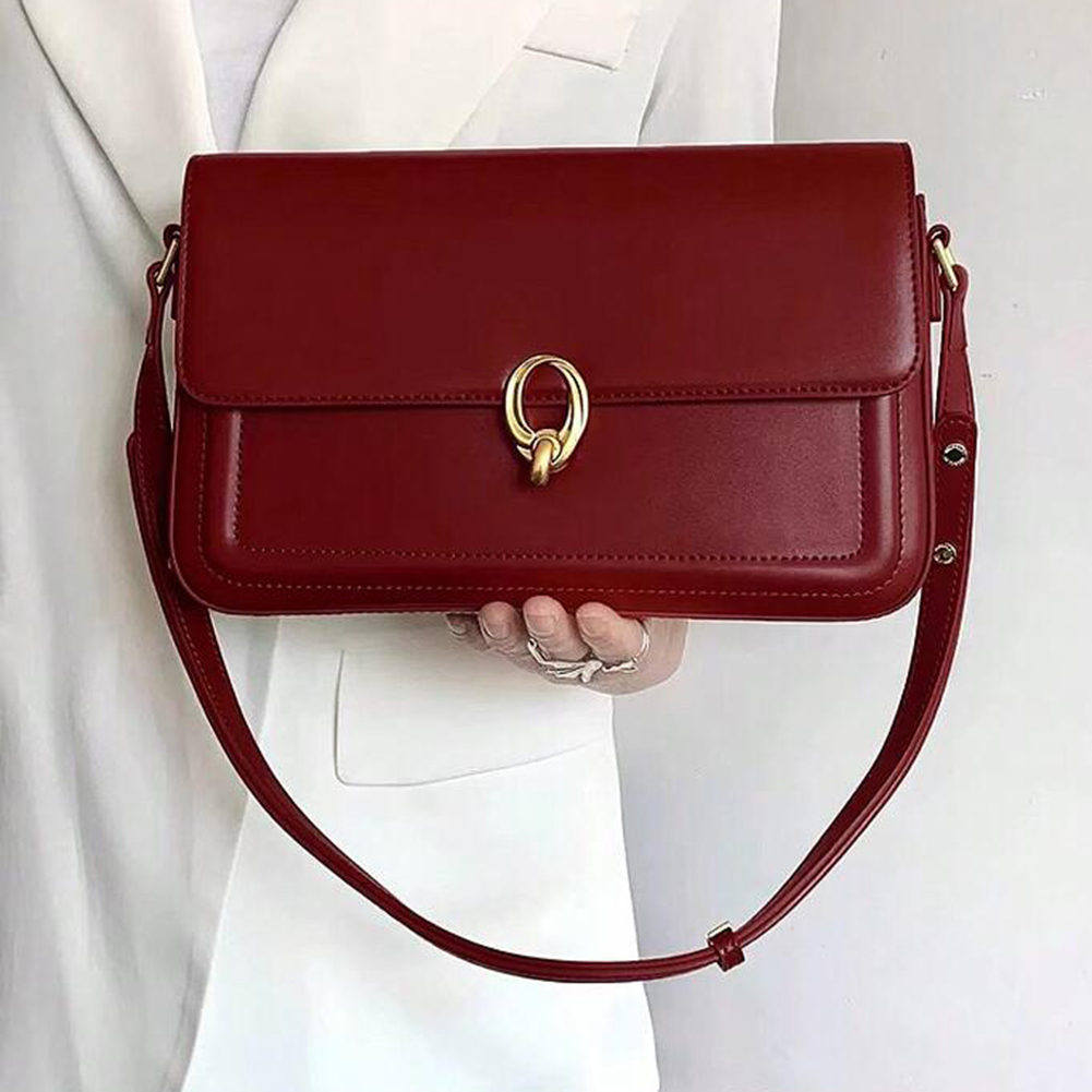 Women's Handbag Brand Luxury Vintage Simple Shoulder Crossbody Bag for Women Casual Designer Solid Color Totes Underarm Hand Bag