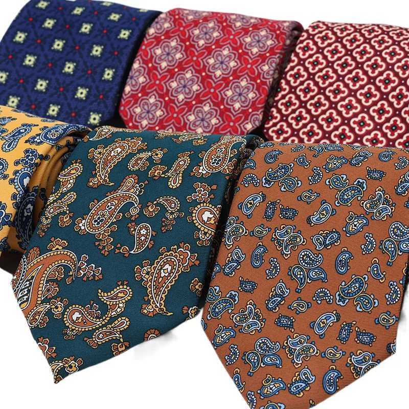 Super Soft Paisley Silk Ties Men Fashion 8cm Necktie For Men Wedding Busin Meeting Gravata Colorful Novelty Printing necktiesX241109