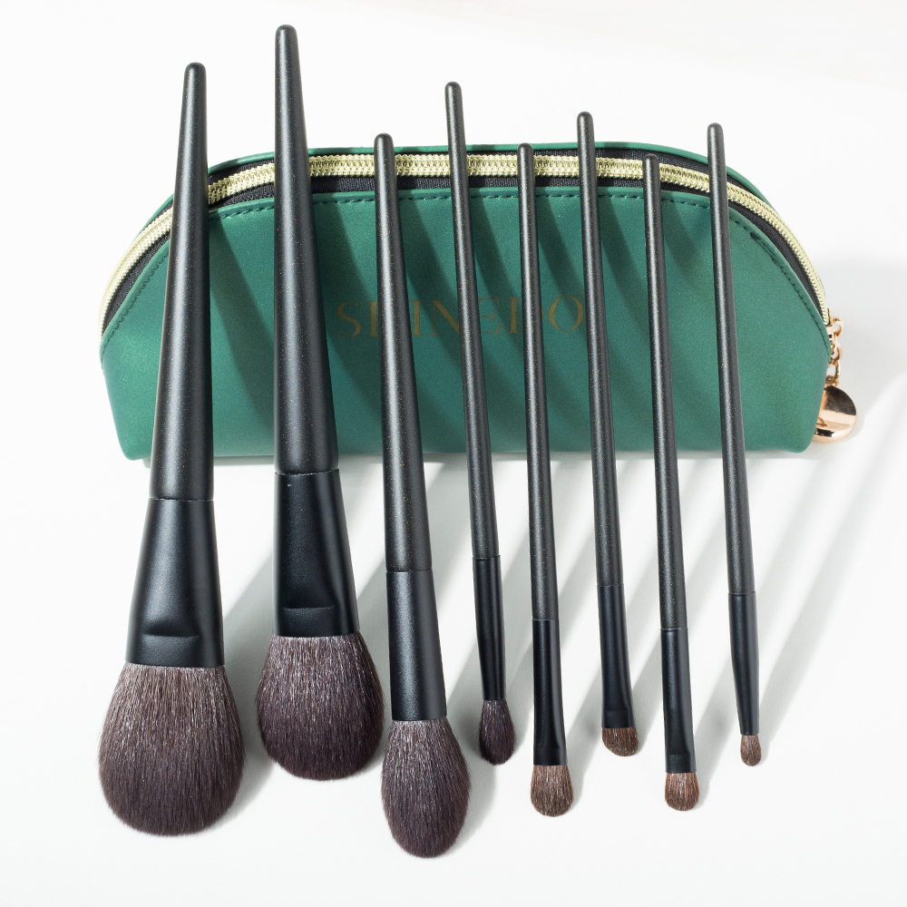ca Matte Black Pcs Shinedo Makeup Brushes Set Eyeshadow Powder Blush Crease Blending Pincel Maquiagem