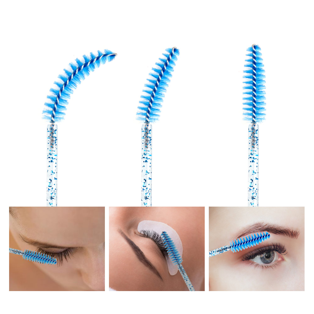 d Eye Brush Pcs Disposable Applicators Mascara Wands Cosmetic Eyelashes Dia Handle Make Up Spoolers Comb Brushes Tool lashes es