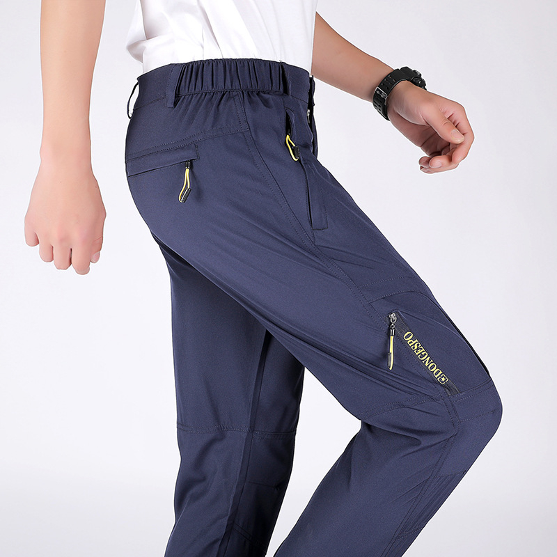 Summer Stretch Hiking Pants Men Casual Quick Dry Breathable Military Tactical Trousers Mountain Climbing Outdoor Trekking Pants