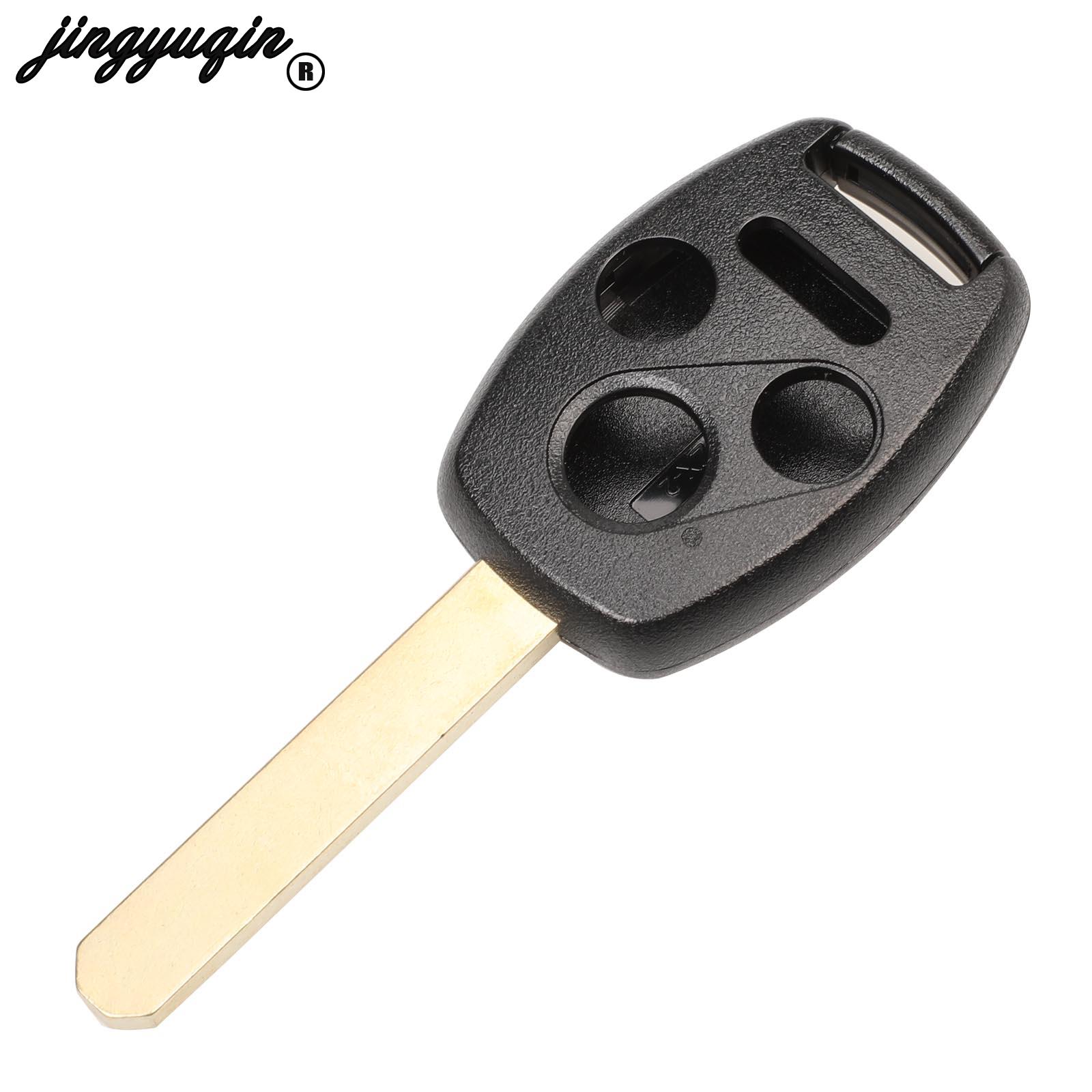 jingyuqin 10pcs 2/3/4 Buttons Car Remote key shell Fob For HONDA Accord Civic CRV Pilot Fit 2007 2008 2009 2010 2011 2012 2013 35615 5 14426