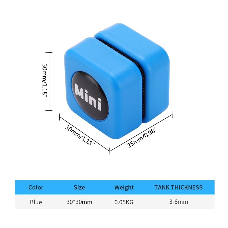 Aquarium Glass Cleaner Strong Magnetic Algaes Magnet Cleaning Tool Scraper Mini Floating Brush for Small Fish for Tank