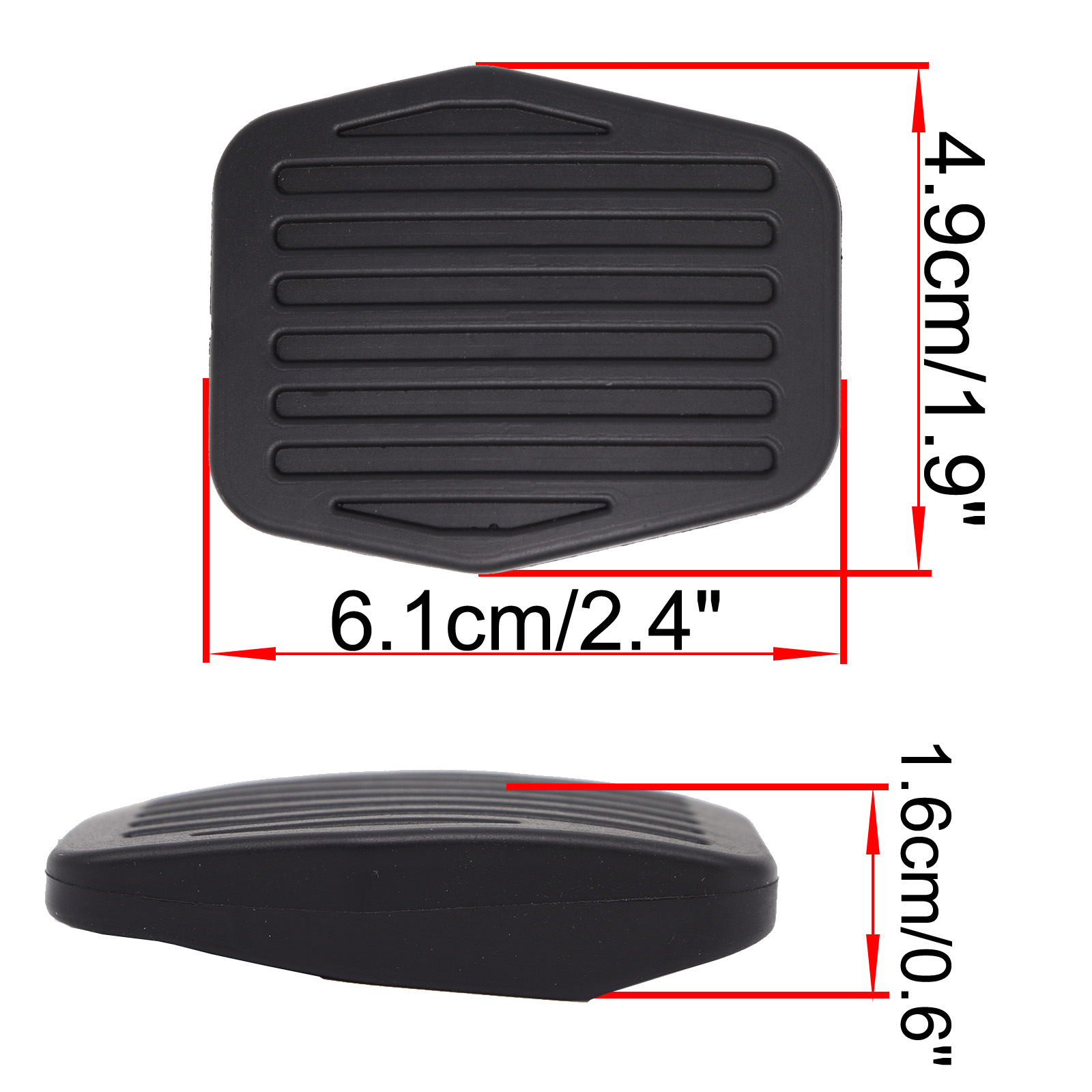 Clutch Brake Pedal Pad Manual For V40 C30 C70 II Cabrio MK2 S40 V50 Car Rubber Foot Pedal Lining Covers Replacement Parts