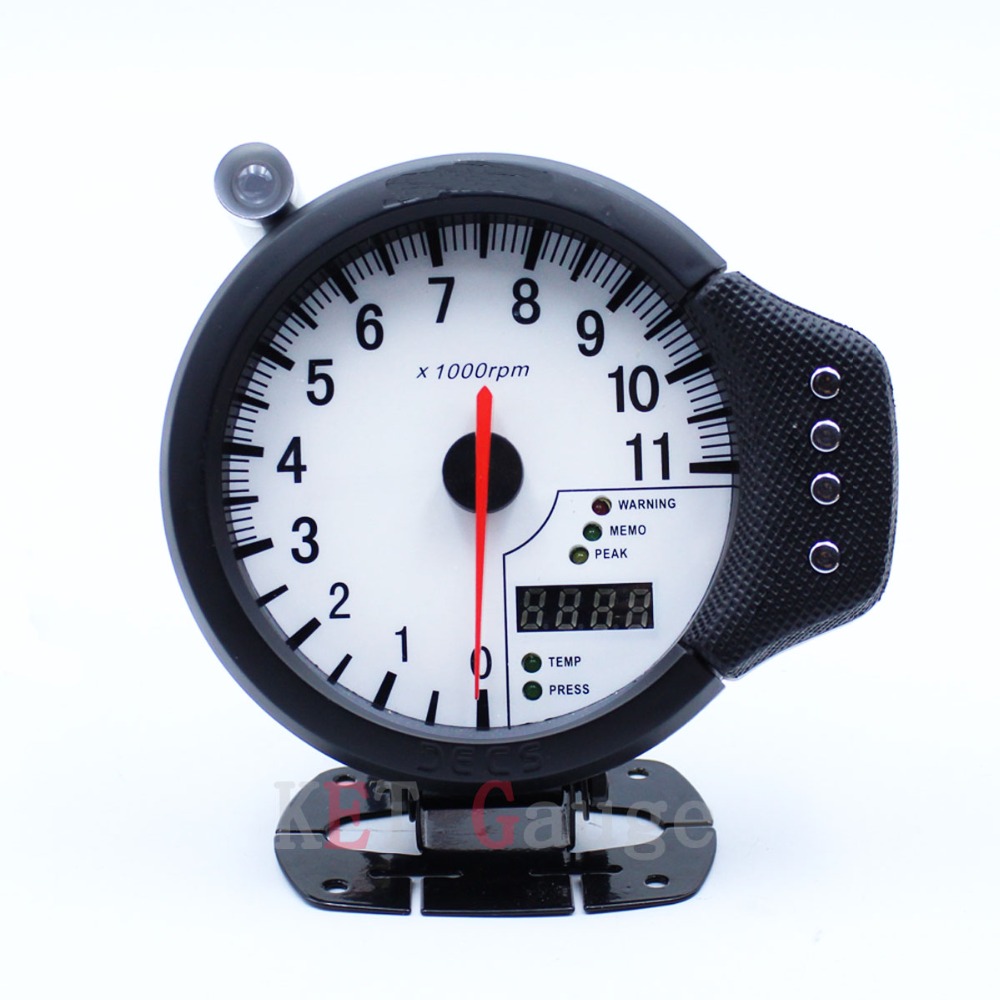 New Auto Car 4.7" Tachometer Water Temp Oil Pressure Apexi 3-in-1 Tacho Meter Auto Gauge