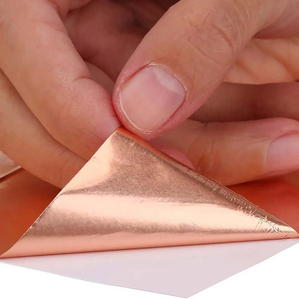 3Pcs Adhesive Single-Side Conductive Copper Foil Sheets for Electric Guitar Accessories