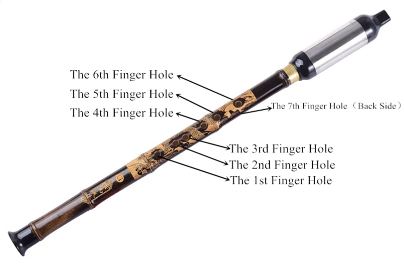 Chinese Bawu Bamboo Flute Vertical Playing Key of F or G Clarinet Bass Flute Bau woodwind Musical Instruments For Beginner