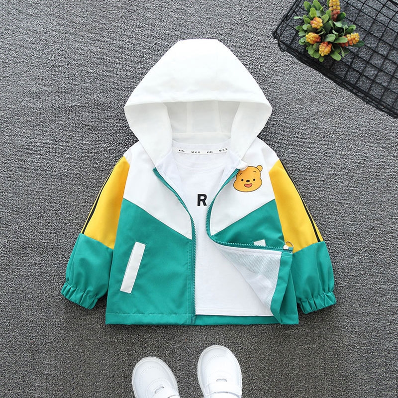 Designer 2025 new children's windbreaker jacket, girls' spring and autumn sports top, free shipping