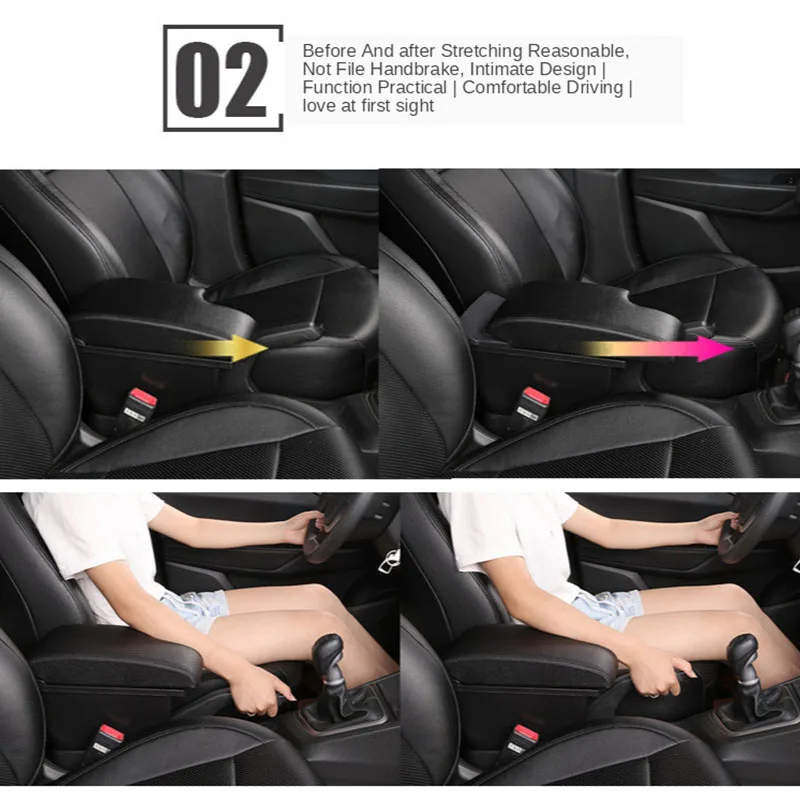 For NISSAN juke Armrest box For Infiniti ESQ Car armrest 2010-2019 accessories interior details storage box Retrofit parts USB