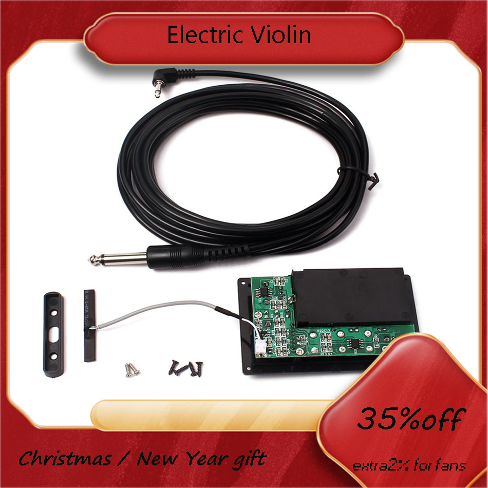 Electric Violin Pickup EQ Preamp Transducer Violin Parts Musical Instrument Guitar Accessories New Year Gift free shipping