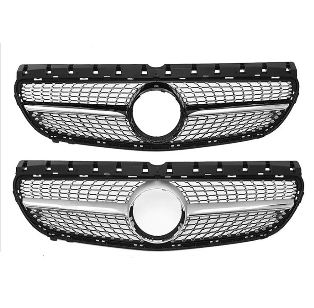 Front Racing Grille Facelift Bumper Grill For Mercedes-Benz W246 B-Class B160 B180 B220 B200 B250 2015-2019 GTR Diamond Style