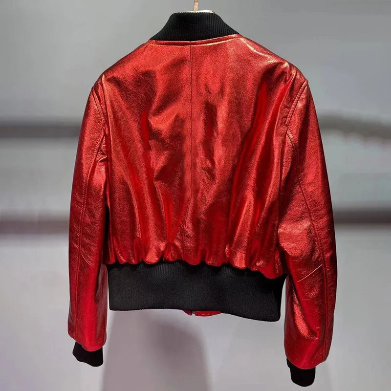 Spring Autumn Genuine Leather Jackets Real Leather Coats Women Jackets Female Sheep Leather Outwear FG5439 240408