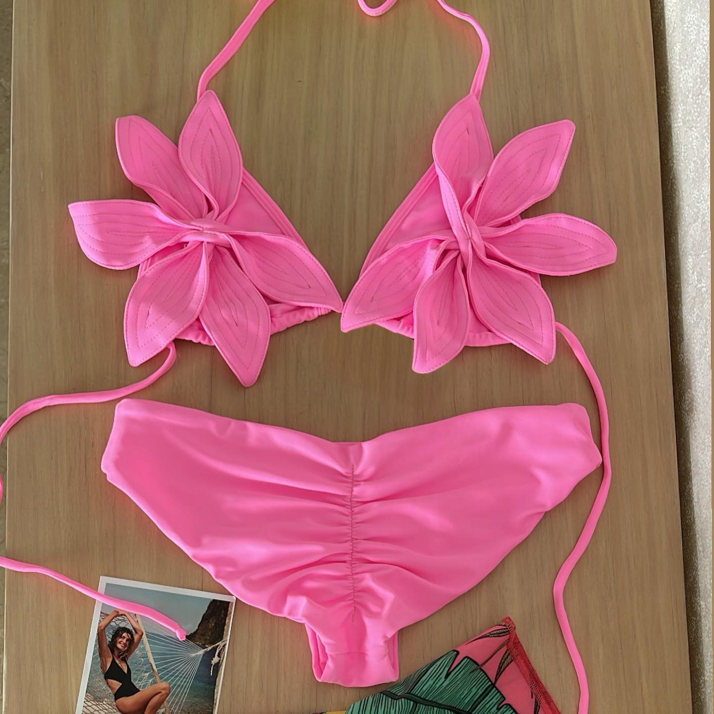 New Halter Bikini High Leg Swimsuit Swimwear Women Deep Back Two-Piece Separates Bikini Sets Strappy Bathing Suits