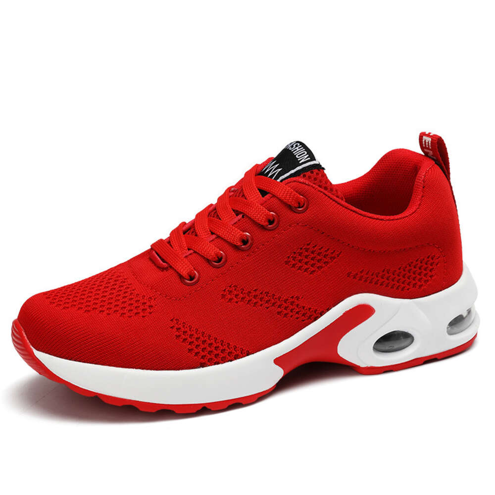 Spring New Dense Mesh Flying Woven Korean Version Versatile Comfortable Casual Women's Large Sports Shoes ddmythur