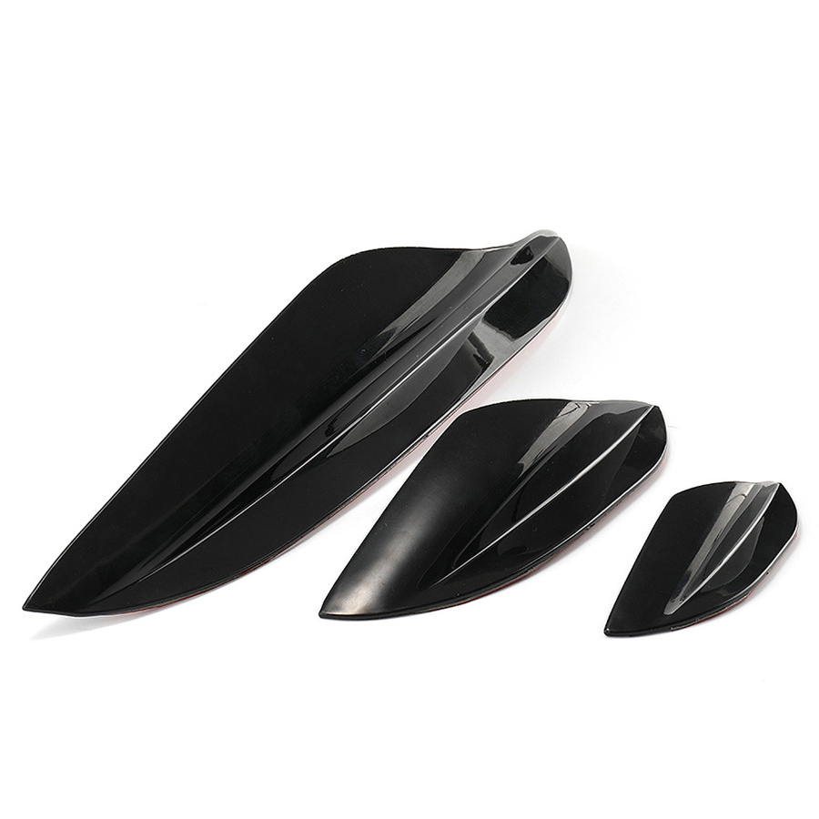 6Pcs/Kit Front Bumper Canards Fins Splitters Glossy Black Car Body Spoiler Kit 2025 For E90 new E92 E93 M3 2005 - 2012