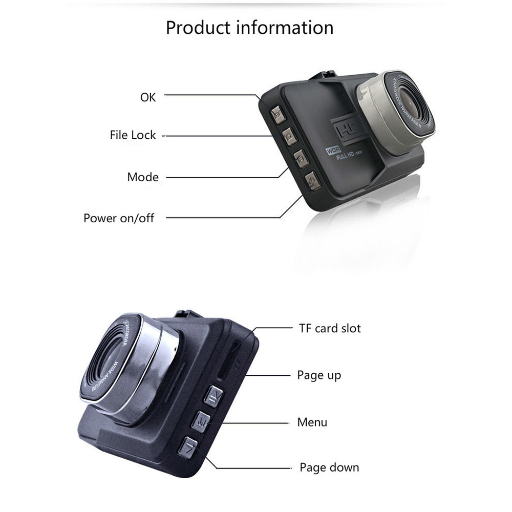 Full HD 1080P Dash Cam Video Recorder Driving For Front Car Recording Night new Wide Angle Dashcam Video 2025 Registrar Car DVR Camera