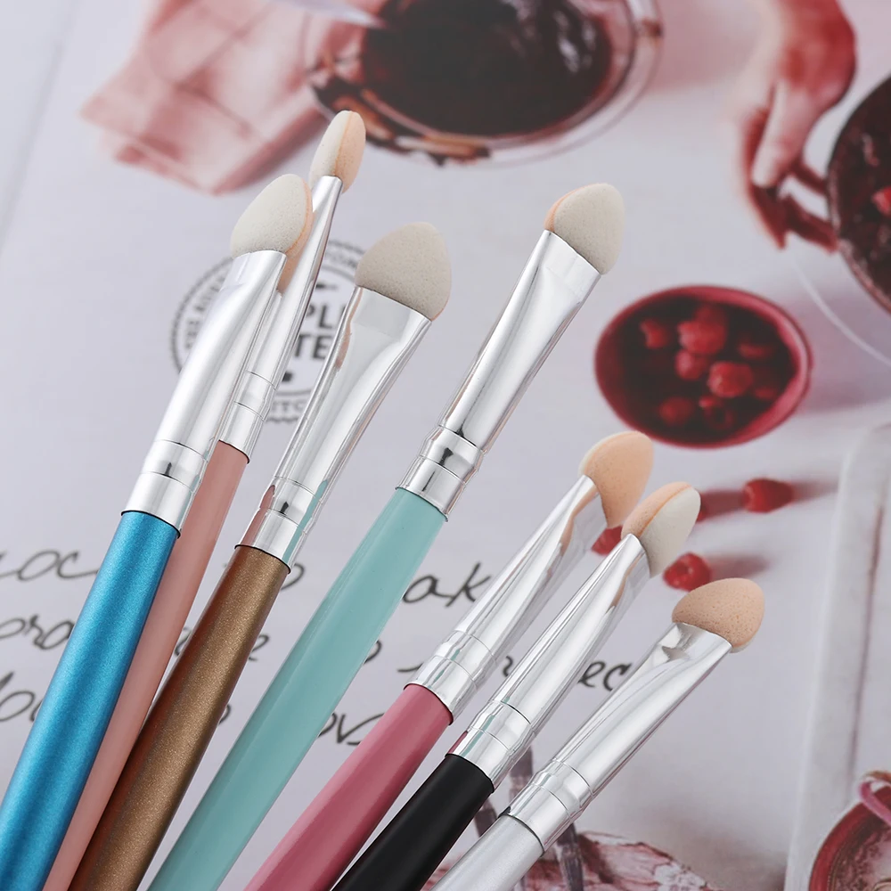 cd f handle Long Eyeshadow pc Hot Brush Portable Eyebrow Sponge Stick Applicator Concealer Lip Cosmetics Tools
