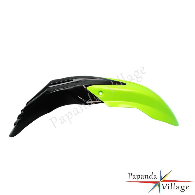 Motorbike Black Green ABS Plastic Universal Front Fender Mudguard Protector Enduro for Kawasaki KX KLX KLR 110 140 250 450
