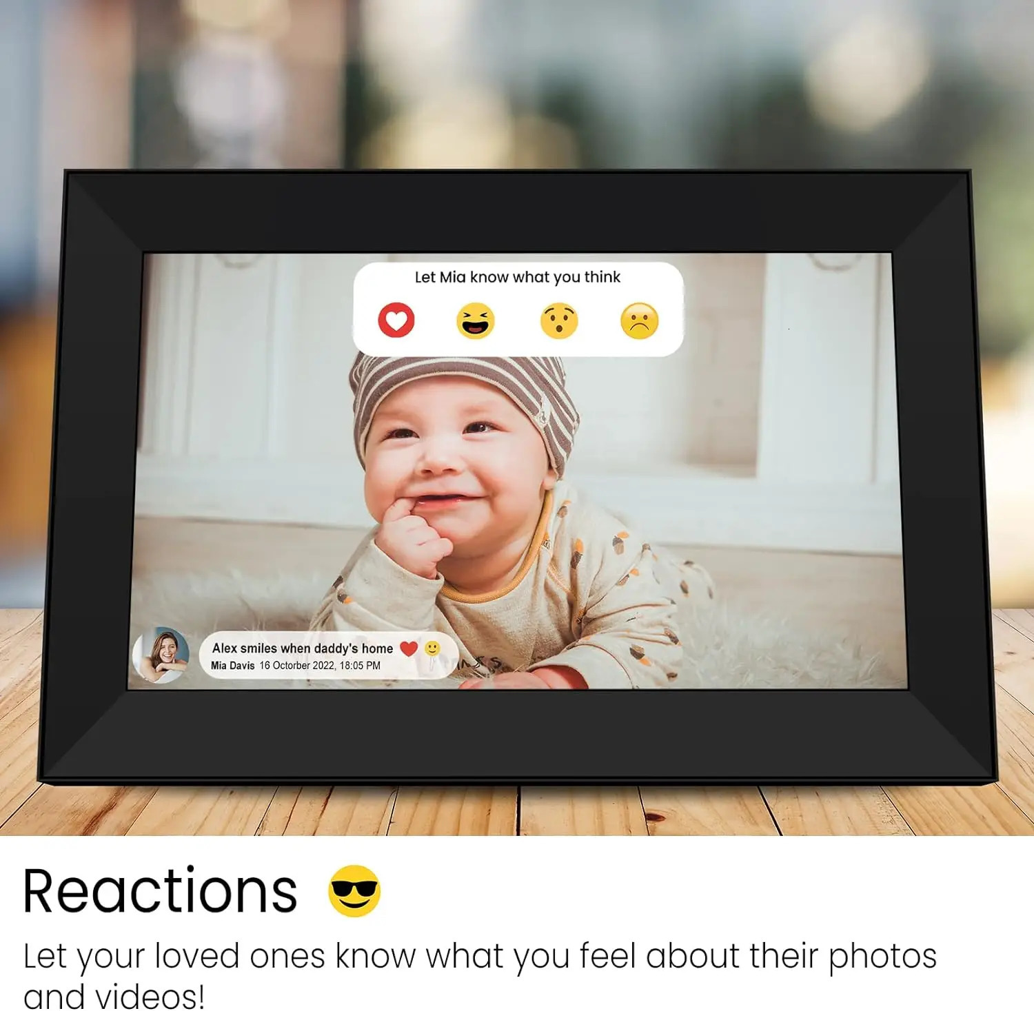 FRAMEO 101 Inch Smart WiFi Digital Po Frame 1280x800 IPS LCD Touch Screen Built in 32GB Memory Good Gift 240401