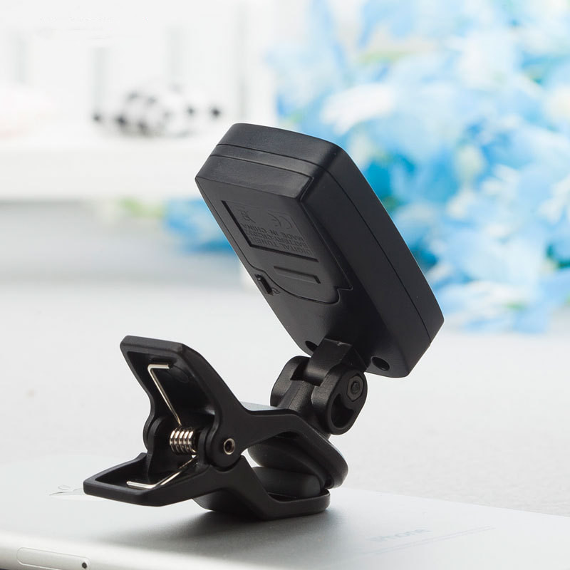 Professional Guitar Tuner Universal Clip On with Digital Chromatic LCD for Acoustic Guitar Bass Ukulele Violin Tuning Tuner